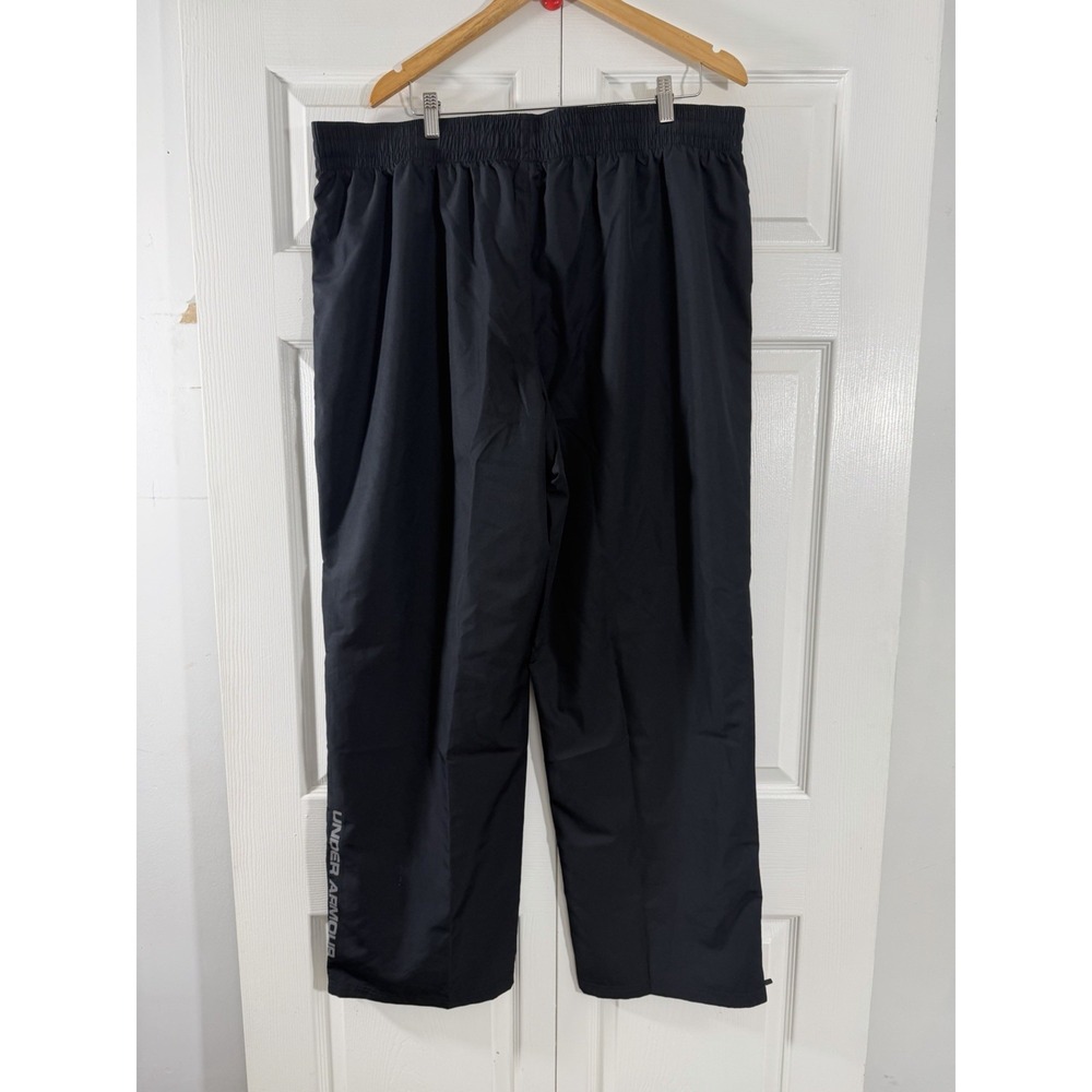 Under Armour drawstring mens active sweatpant size 3XL ankle zip black
